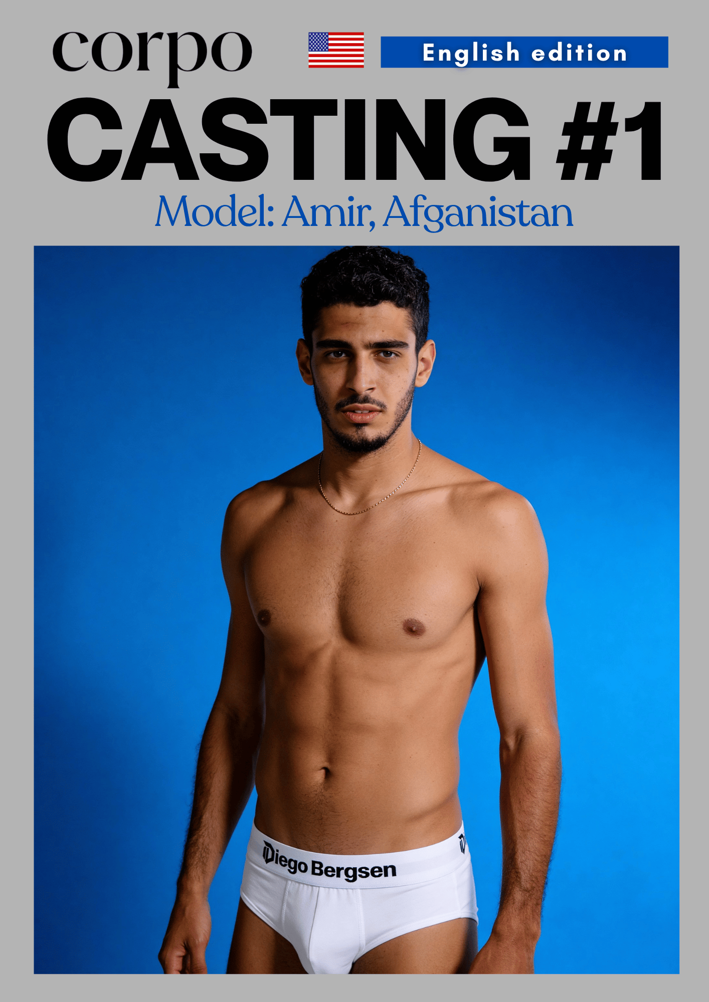 Sexy Afghan bricklayer Amir for CORPO Casting, 25 years old, muscular construction worker physique.